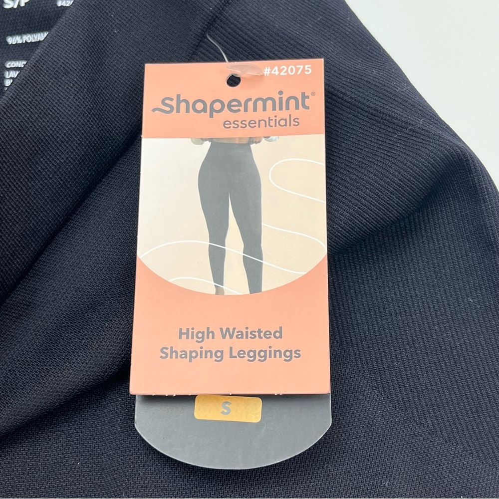 Shapermint Essentials 42075 High Waisted Shaping Leggings Womens Small Black NEW - Picture 3 of 12